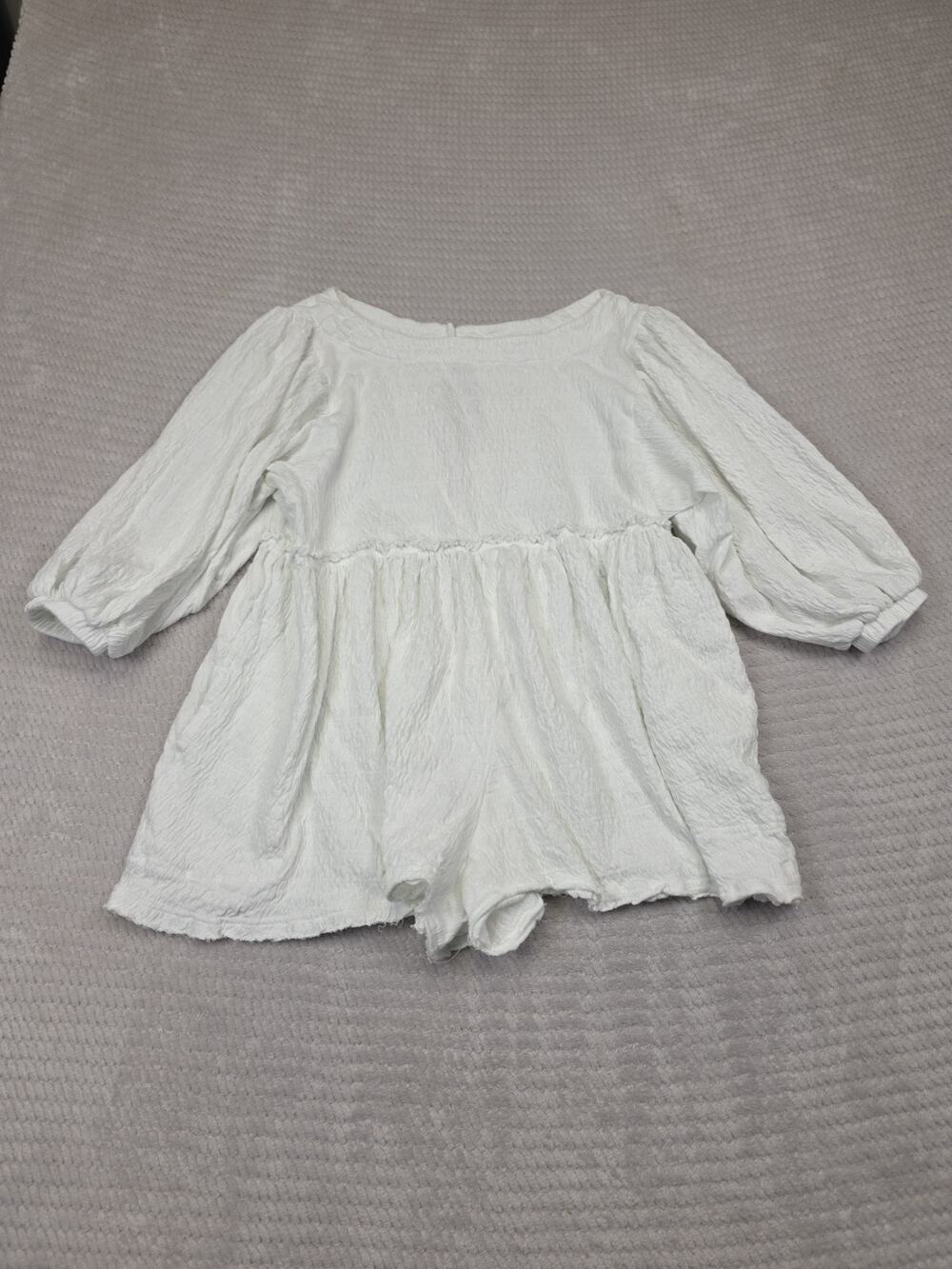 Free People Beach Romper Womens Small Beyond Obessed Romper White